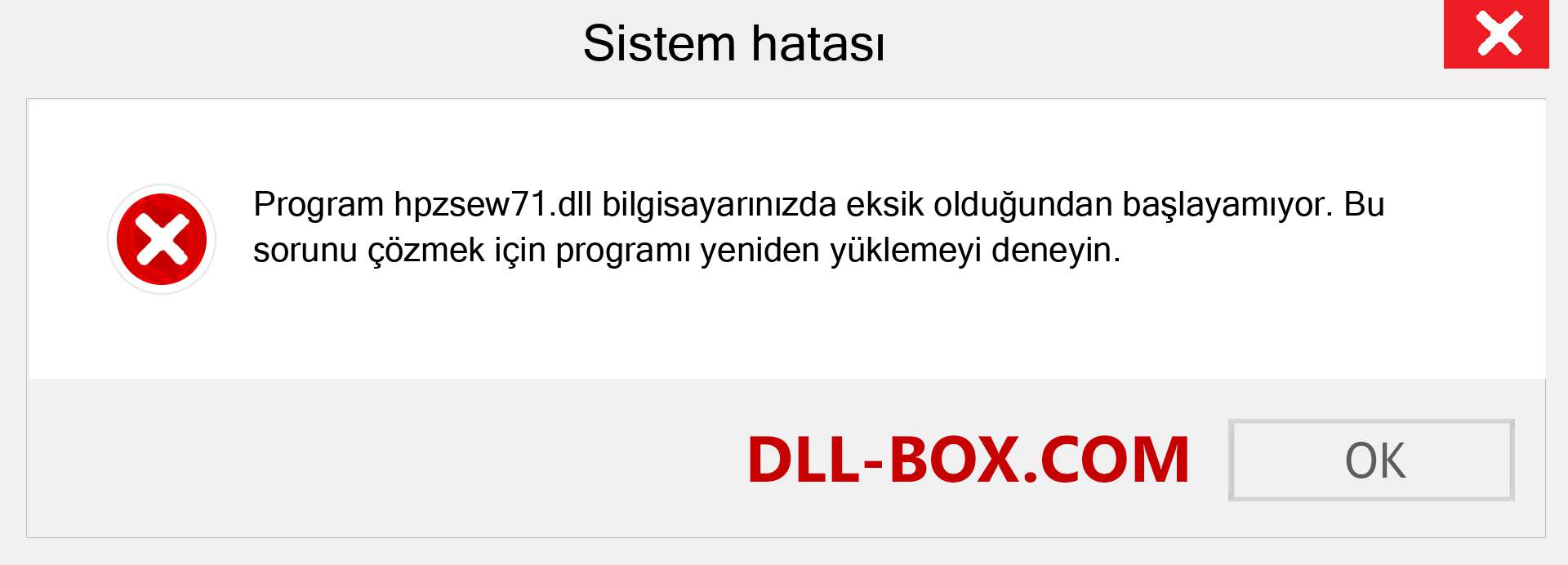 hpzsew71.dll dosyası eksik mi? Windows 7, 8, 10 için İndirin - Windows'ta hpzsew71 dll Eksik Hatasını Düzeltin, fotoğraflar, resimler